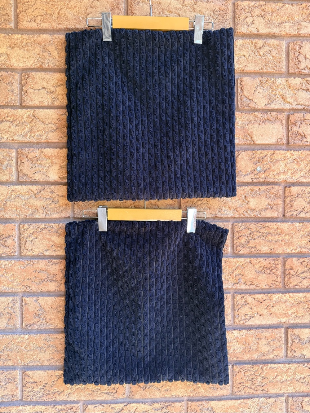 10/$25 • Black Cableknit Throw Pillow Covers